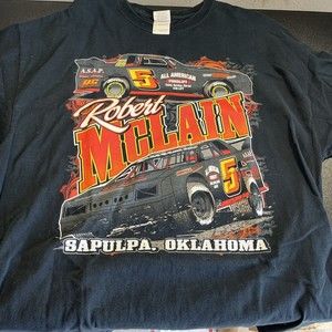 Robert Mclain Racing T Shirt Sapulpa Oklahoma Size XL